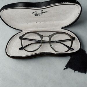 Ray-Ban LightRay Round Eyeglasses - Tortoise/Bronze (RB 7111)